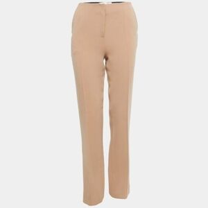 Diane Von Furstenberg Beige Wide-Leg Pants